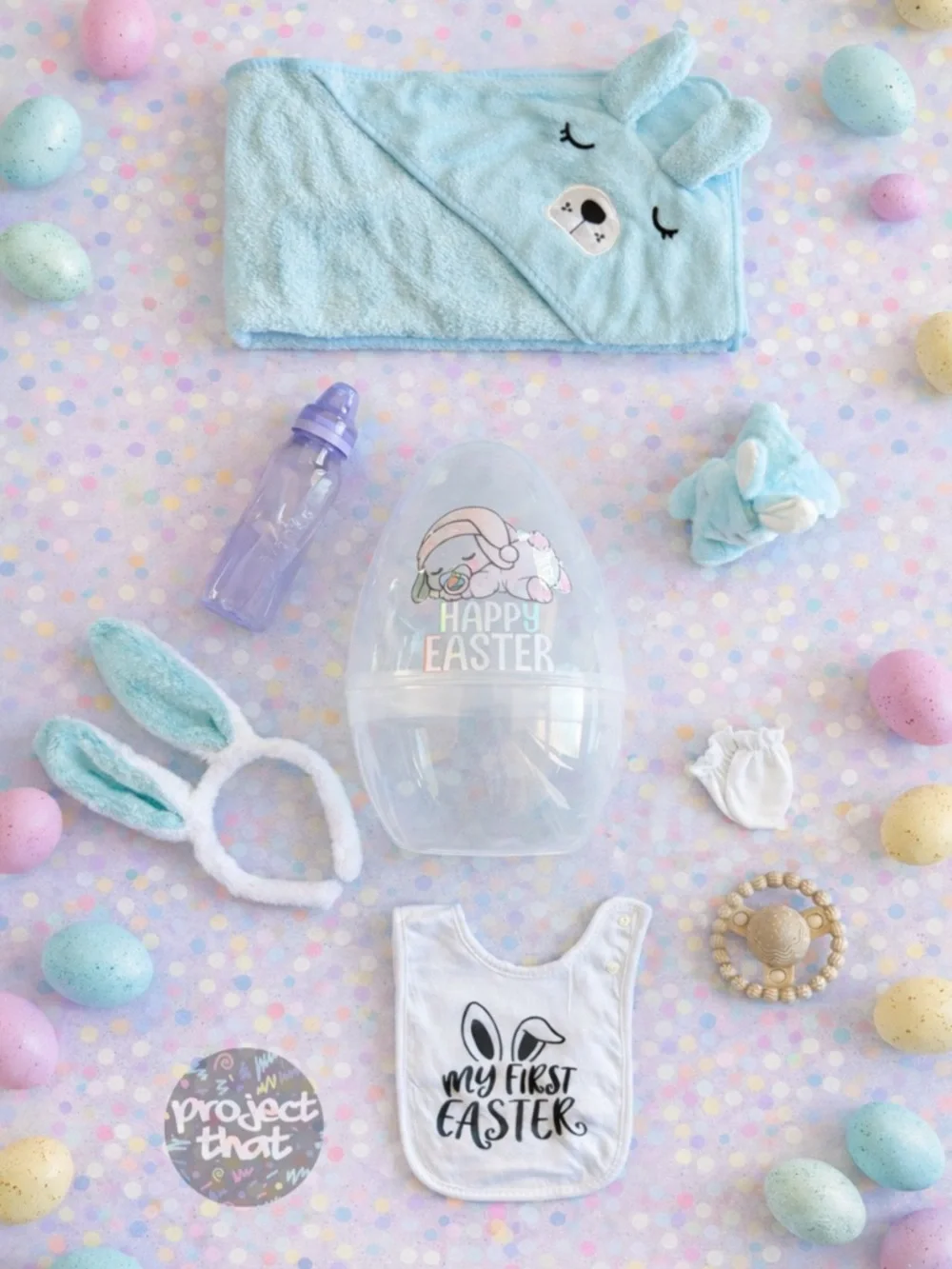 Baby Boys First Easter Prefilled Basket Egg